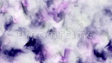 可循环4k视频，乳白色、粉红色和紫色云在空间星云中，缓慢移动，形成和溶解，4k，<strong>3840</strong>p